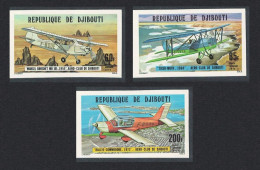 Djibouti Aero Club 3v Imperf 1978 MNH SG#721-723 MI#209-211 - Djibouti (1977-...)