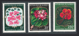 Djibouti Flowers 3v 1978 MNH SG#734-736 - Gibuti (1977-...)