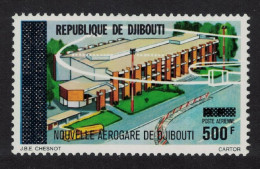 Djibouti New Airport Building Overprint 500F 1977 MNH SG#703 Sc#C108 - Gibuti (1977-...)