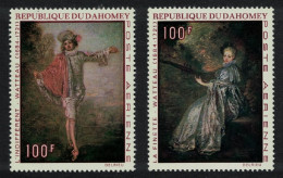 Dahomey Watteau Paintings 2v 1971 MNH SG#429-430 MI#446-447 - Benin – Dahomey (1960-...)