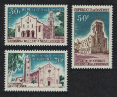 Dahomey Cathedrals 3v 1966 MNH SG#239-241 MI#267-269 - Bénin – Dahomey (1960-...)