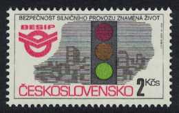 Czechoslovakia Traffic Car Road Safety Campaign 1992 MNH SG#3087 - Unused Stamps