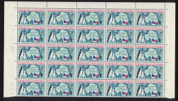 Czechoslovakia Penguins Birds Antarctic Treaty Half Sheet 1991 MNH SG#3061 - Unused Stamps