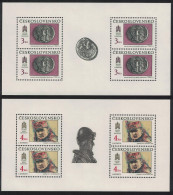 Czechoslovakia Historic Bratislava 14th Series 2 Sheetlets 1990 MNH SG#3034-3035 MI#3059+3062 - Unused Stamps