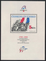 Czechoslovakia Bicentenary Of French Revolution MS 1989 MNH SG#MS2979 - Unused Stamps