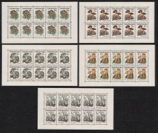 Czechoslovakia Poisonous Fungi 5 Sheetlets 1989 MNH SG#2992-2996 - Neufs