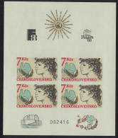 Czechoslovakia Bird European Security Conference Helsinki MS Imperf RAR 1988 MNH SG#MS2790 MI#Block 83 - Unused Stamps