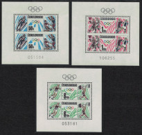 Czechoslovakia Olympic Games Calgary And Seoul 3 Sheetlets 1988 MNH SG#2912-2914 MI#Block 74-76 - Unused Stamps