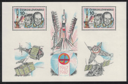 Czechoslovakia Interkosmos Space Programme MS 1987 MNH SG#MS2877 - Unused Stamps