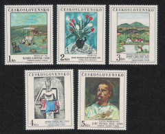 Czechoslovakia Art Paintings 21st Series 5v 1987 MNH SG#2904-2908 MI#2933-2937 - Unused Stamps
