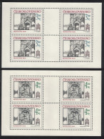 Czechoslovakia Historic Bratislava 10th Series 2 Sheetlets 1986 MNH SG#2842-2843 - Ongebruikt