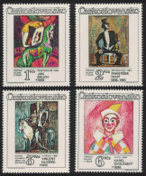 Czechoslovakia Circus And Variety Acts On Paintings 4v 1986 MNH SG#2854-2857 MI#2885-2888 - Neufs