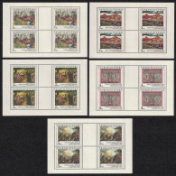 Czechoslovakia Art Paintings 18th Series 5 Sheetlets 1984 MNH SG#2757-2761 MI#2789-2793 - Unused Stamps