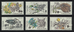 Czechoslovakia Crossbill Bird Butterflies Frog Lynx 6v 1983 MNH SG#2674-2679 - Ungebraucht