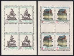 Czechoslovakia Prague Castle 18th Series 2 Sheetlets 1982 MNH SG#2637-2638 - Ongebruikt