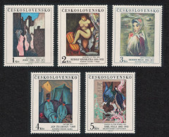 Czechoslovakia Art Paintings 16th Series 5v 1982 MNH SG#2655-2659 - Unused Stamps
