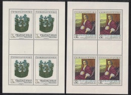 Czechoslovakia Prague Castle 15th Series 2 Sheetlets 1979 MNH SG#2466-2467 - Ungebraucht