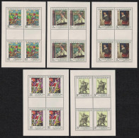 Czechoslovakia Art 13th Series 5 Sheetlets 1979 MNH SG#2495-2499 - Ungebraucht