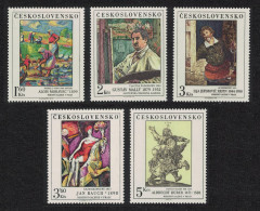 Czechoslovakia Art Paintings 13th Series 5v 1979 MNH SG#2495-2499 - Unused Stamps
