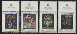 Czechoslovakia Art Paintings 11th Series 4v Labels DEF 1976 SG#2313-2316 MI#2351-2354 - Ungebraucht