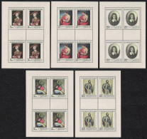 Czechoslovakia Art Paintings 12th Series 5 Sheetlets 1977 MNH SG#2375-2379 - Nuevos