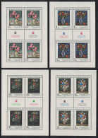 Czechoslovakia Art Paintings 11th Series 4v Sheetlets 1976 MNH SG#2313-2316 MI#2351-2354KB - Nuevos