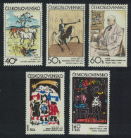 Czechoslovakia Graphic Art 5v 1972 MNH SG#2026-2030 MI#2060-2064 - Unused Stamps