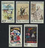 Czechoslovakia Graphic Art 5v 1972 MNH SG#2026-2030 MI#2060-2064 - Ungebraucht