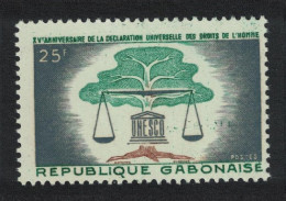 Gabon 15th Anniversary Of Declaration Of Human Rights 1963 MNH SG#204 - Gabon (1960-...)