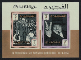 Fujeira Churchill Commemoration MS 1966 MNH SG#MS75 MI#Block 3B - Fujeira
