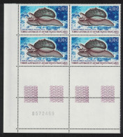 FSAT TAAF Snail Volute De Charcot Corner Block Of 4 Control Number 2005 MNH SG#538 Sc#352 - Unused Stamps