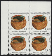 FSAT TAAF Pottery Corner Block Of 4 2005 MNH SG#534 MI#560 - Unused Stamps