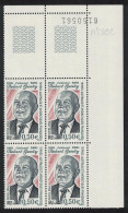 FSAT TAAF Colonel Robert Genty Pilot Corner Block Of 4 Number 2004 MNH SG#519 MI#538 - Unused Stamps