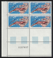 FSAT TAAF Krill 'Euphausia Superba' SW Corner Block Of 4 Control Number 2004 MNH SG#526 MI#552 - Nuovi