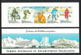 FSAT TAAF Polar Clothing 5v Booklet 2003 MNH SG#503-507 MI#515-519 - Unused Stamps