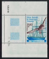 FSAT TAAF Tagged Grey-headed Albatross Bird Ship Corner Date 1995 MNH SG#343 MI#338 - Nuovi