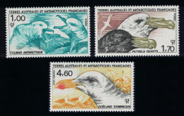 FSAT TAAF Fulmars Petrels Gull Birds 3v 1986 MNH SG#208-210 MI#208-210 - Ungebraucht