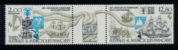 FSAT TAAF Ships 30th Anniversary Of FSAT 2v Se-tenant 1985 MNH SG#206-207 MI#206-207 - Unused Stamps