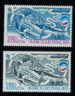 FSAT TAAF Whales Krill Ship Biomass 2v 1985 MNH SG#200-201 MI#200-201 - Unused Stamps