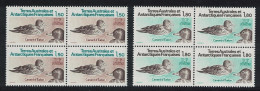 FSAT TAAF Pintails Birds 2v Blocks Of 4 1983 MNH SG#172-173 MI#172-173 - Unused Stamps