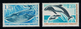 FSAT TAAF Whale Dolphins Marine Mammals 2v 1977 MNH SG#113-114 MI#113-114 Sc#67-68 - Ongebruikt