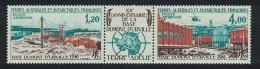 FSAT TAAF Birds Dumont D'Urville Base 2v+label Folded 1976 MNH SG#107-108 MI#101-102 Sc#C45a - Unused Stamps