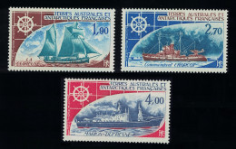 FSAT TAAF Ships 3v 1976 MNH SG#104-106 MI#98-100 - Unused Stamps