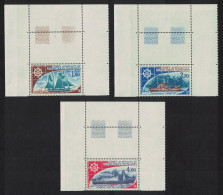 FSAT TAAF Ships 3v Top Corners 1976 MNH SG#104-106 MI#98-100 - Unused Stamps