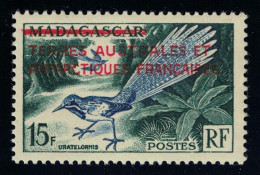 FSAT TAAF Long-tailed Ground Roller Bird Overprint 1955 MNH SG#1 MI#1 Sc#1 - Ungebraucht