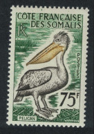 Fr. Somali Pink-backed Pelican Bird 1958 MNH SG#446 - Andere & Zonder Classificatie