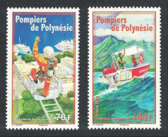 Fr. Polynesia Firefighters 2v 2009 MNH SG#1111-1112 MI#1063-1064 - Unused Stamps