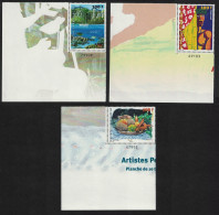 Fr. Polynesia Polynesian Artists 3v Corners Control Number 2008 MNH SG#1077-1079 MI#1031-1033 - Unused Stamps