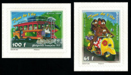 Fr. Polynesia Scooter Bus Tour D'Ile 2v 2008 MNH SG#1081-1082 MI#1035-1036 - Unused Stamps