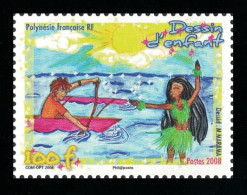 Fr. Polynesia Christmas 2008 Children's Drawings 2008 MNH SG#1109 MI#1061 - Nuevos